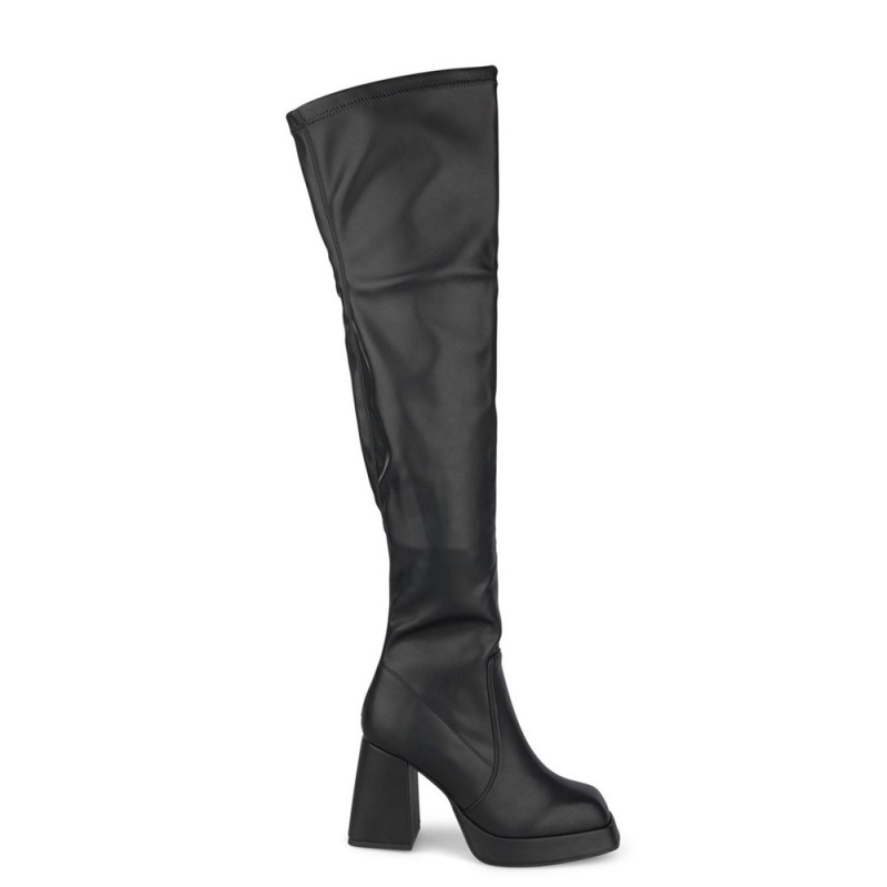 Bottes à Talons Alma En Pena Musketeer Boot Square Heel Kaki Femme | YPO-51983202